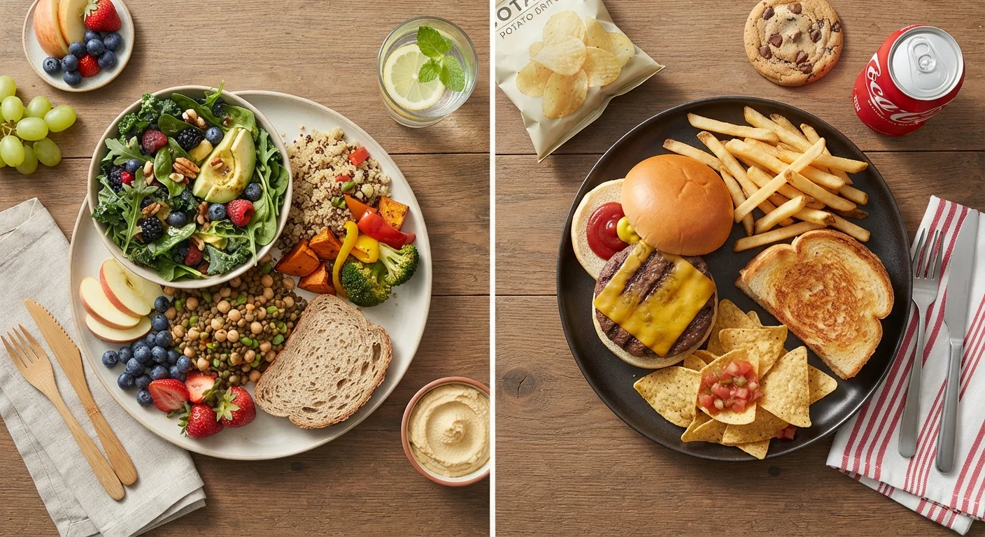 Plant-Based Eating vs. a Traditional American Diet: A Nutritional Comparison