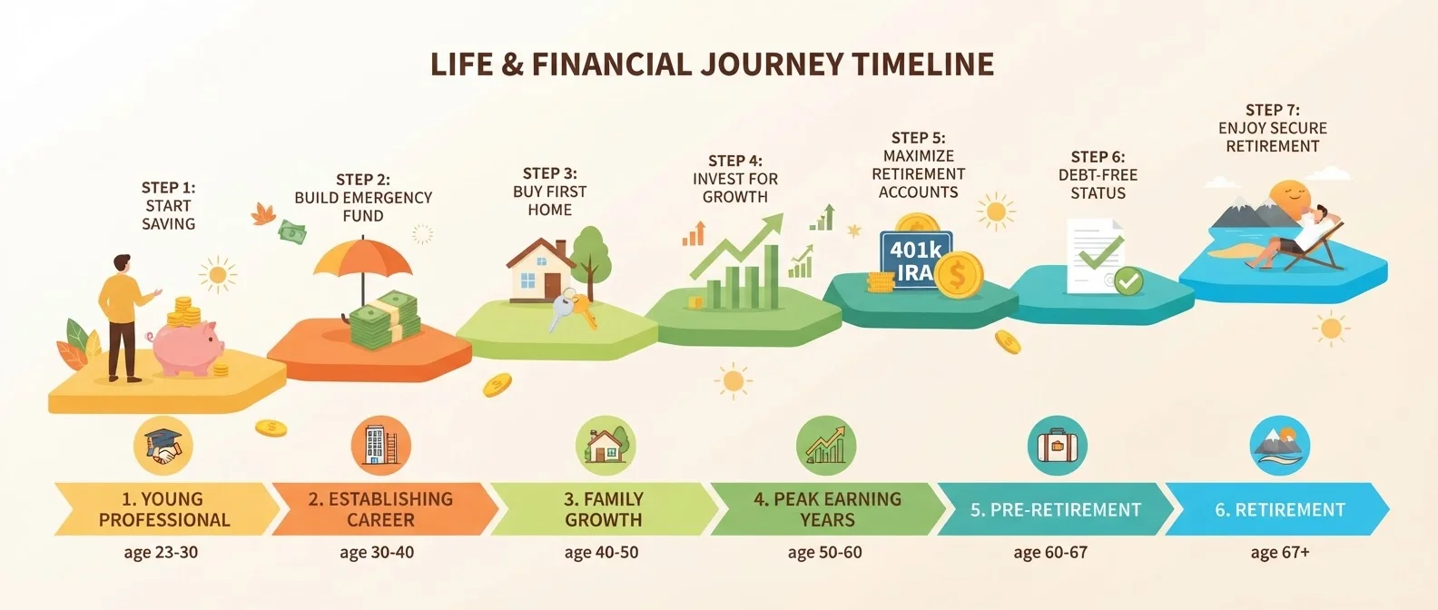 The Full Arc of Retirement Planning: From First Job to First Withdrawal