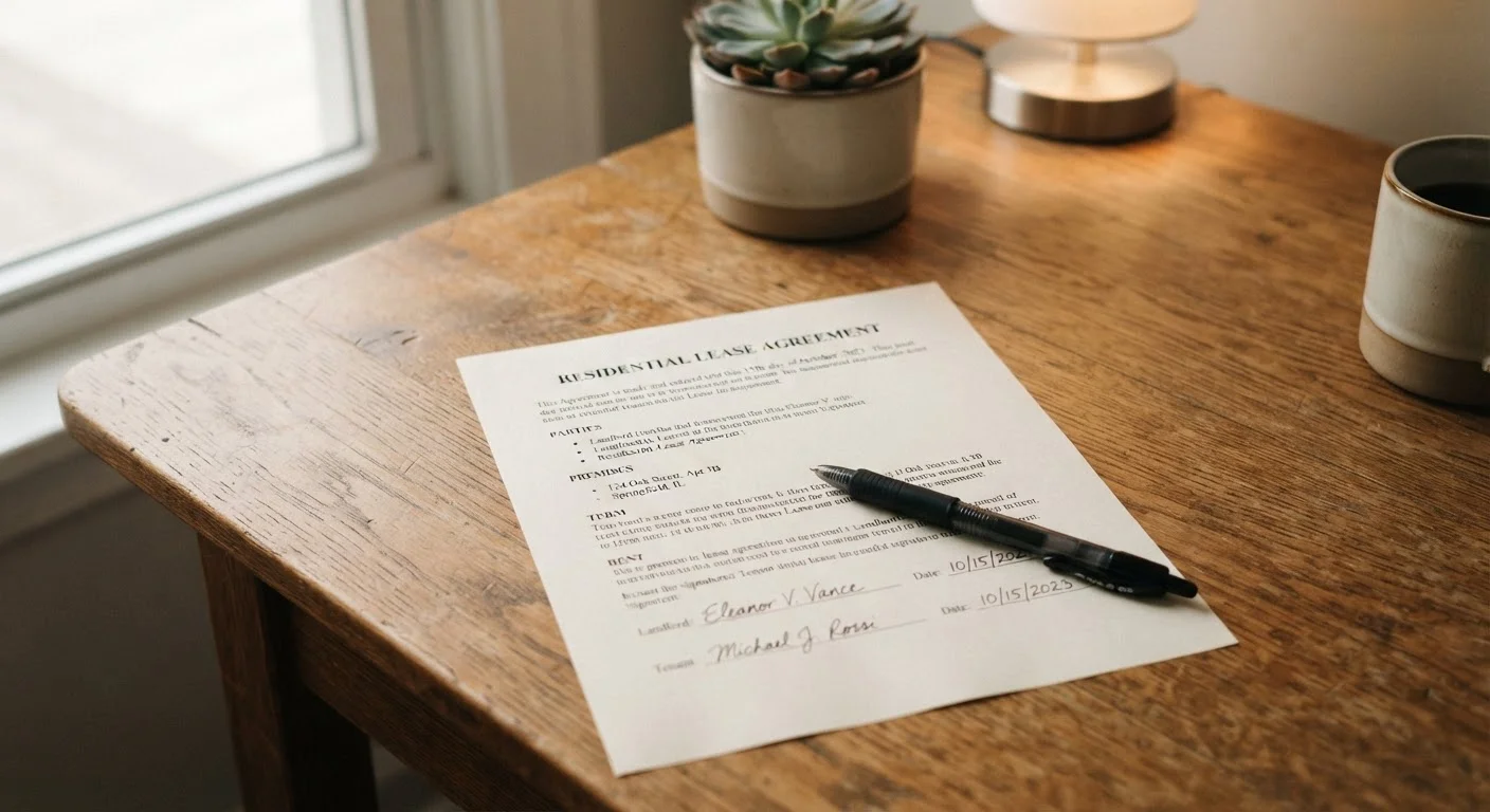 What a Lease Agreement Actually Says — And What to Watch For
