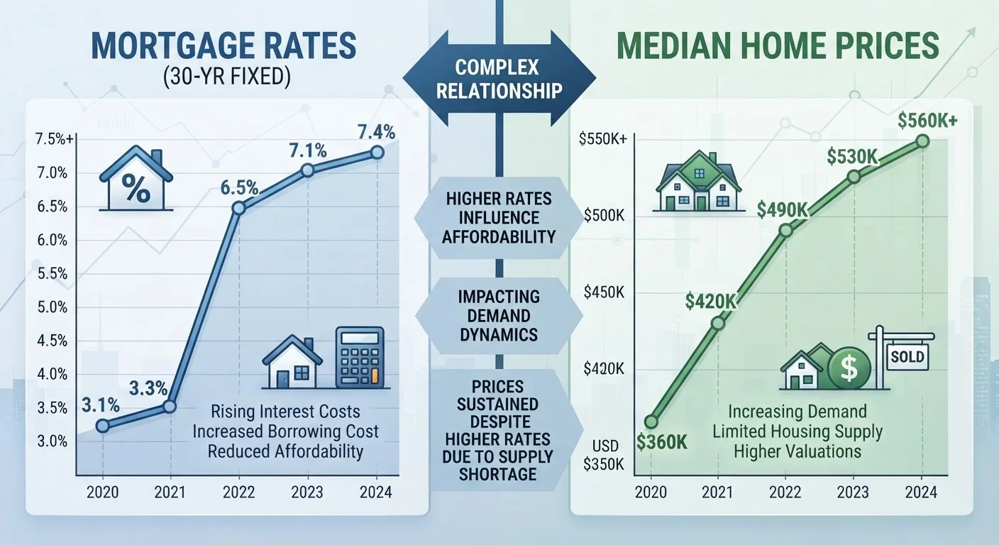 Why Home Prices Don't Always Move the Same Direction as Mortgage Rates