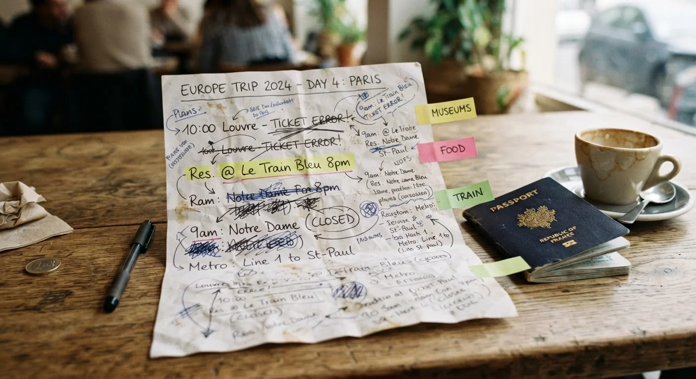 Why Your Carefully Planned Itinerary Keeps Falling Apart