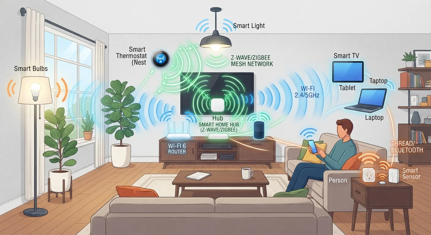 Zigbee, Z-Wave, and Wi-Fi: Which Wireless Protocol Does What?